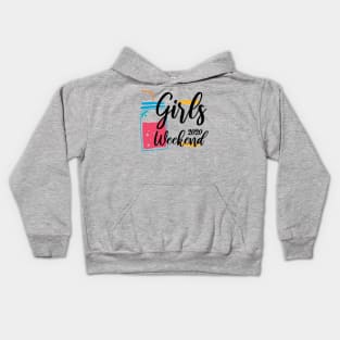 Girls Trip Cute Girls Weekend 2020 Mask Girls Trip 2020 Mask girls trip weekend Kids Hoodie